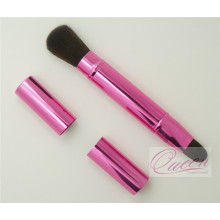 Double End Nylon Hair Eyeshadow Brush Pink Powder Retractable Brush